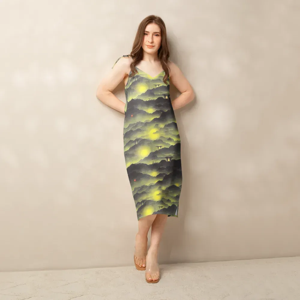 Spectral Isle on Slip Dress — Front