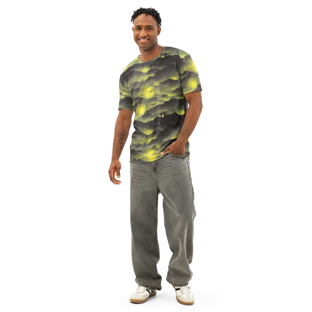 Spectral Isle on Men's Cotton Crew Neck T-Shirt — Front