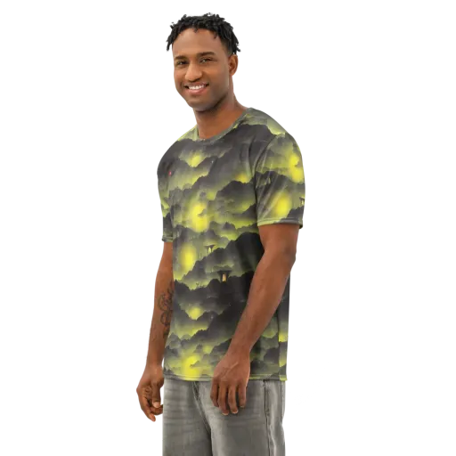 Spectral Isle on a Men's Cotton Crew Neck T-Shirt