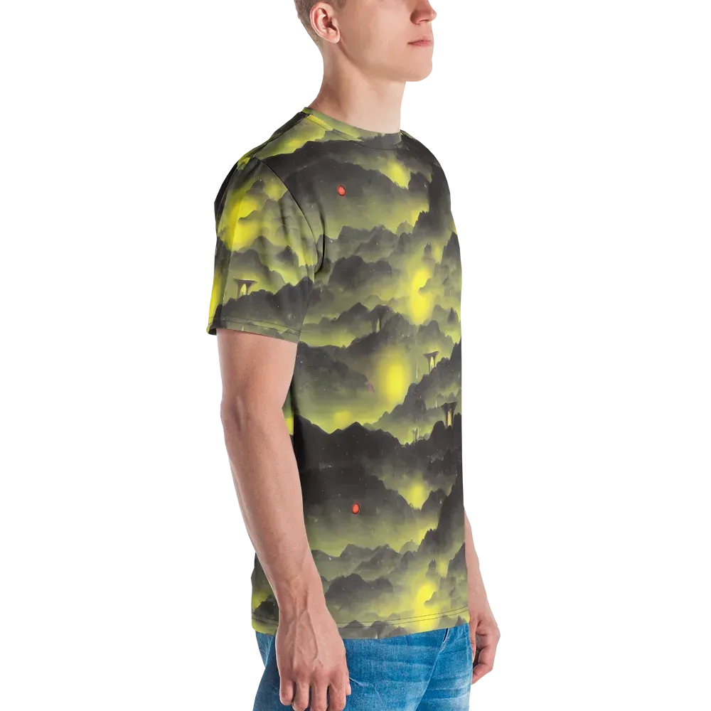 Spectral Isle on Men's Crew Neck T-Shirt — Right