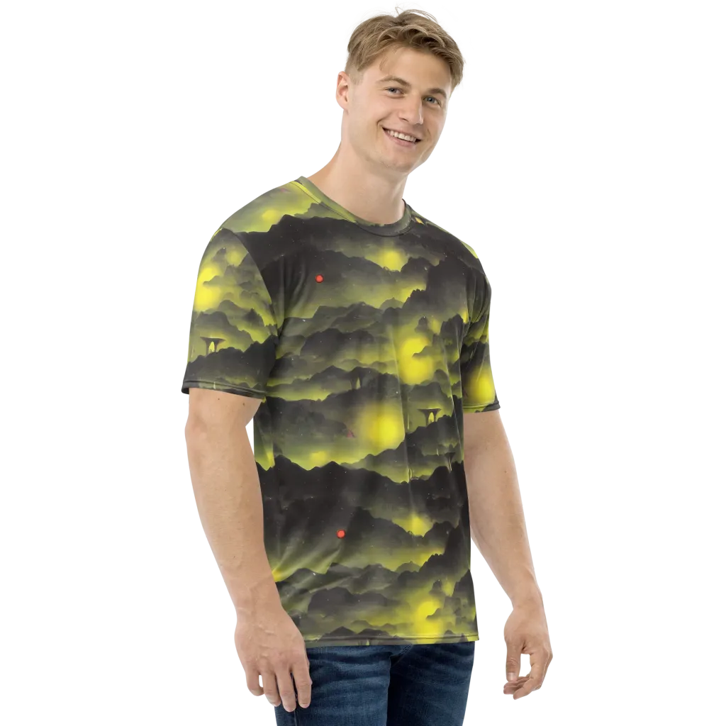 Spectral Isle on Men's Crew Neck T-Shirt — Right
