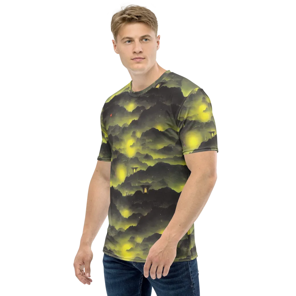 Spectral Isle on Men's Crew Neck T-Shirt — Left