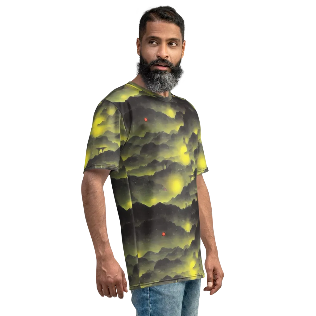 Spectral Isle on Men's Crew Neck T-Shirt — Right