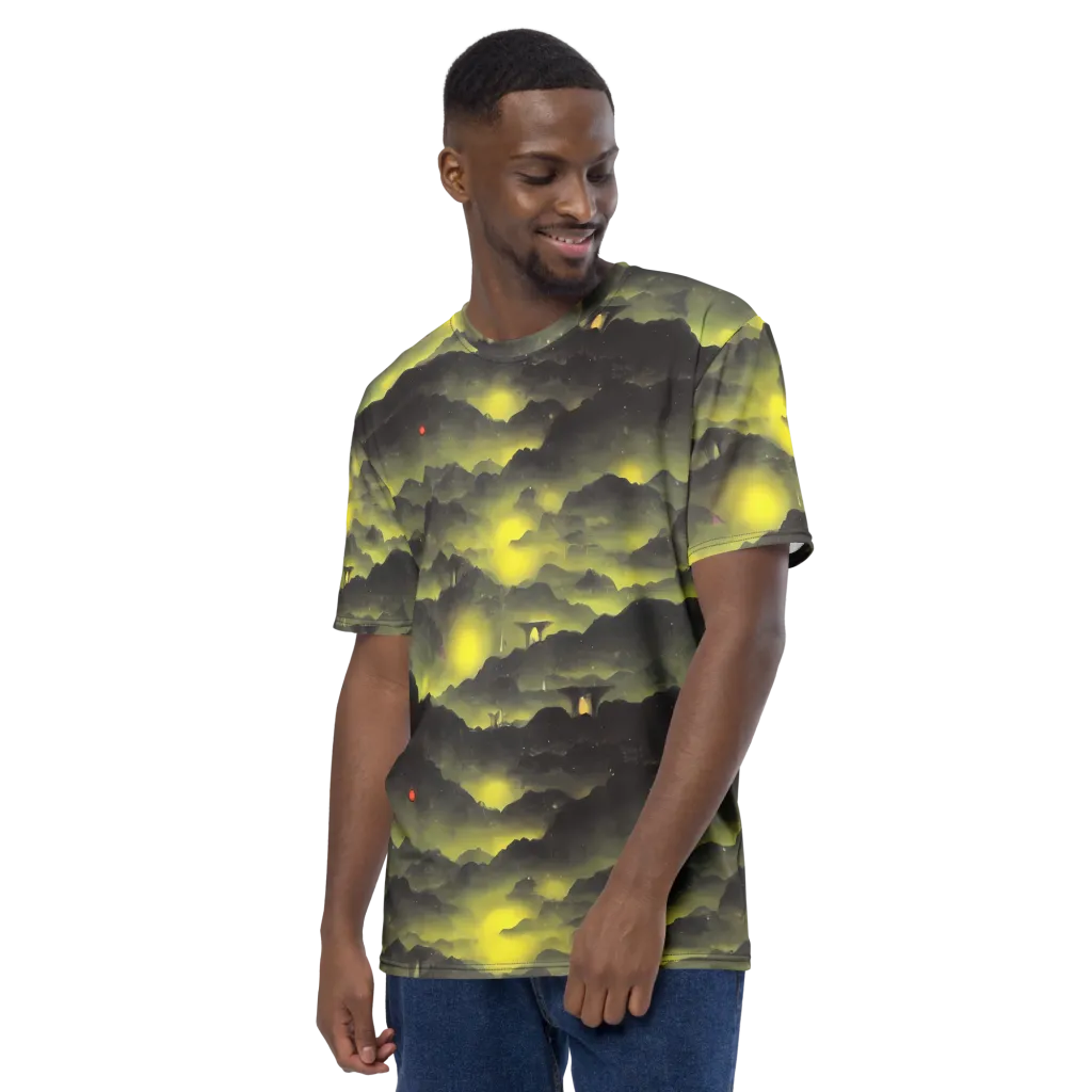 Spectral Isle on Men's Crew Neck T-Shirt — Left