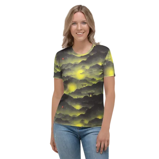 Spectral Isle on a Women's Crew Neck T-Shirt