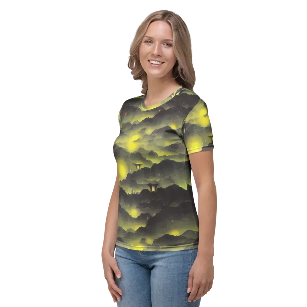 Spectral Isle on Women's Crew Neck T-Shirt — Left