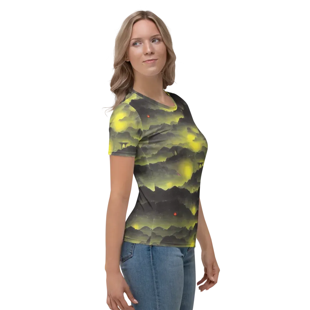 Spectral Isle on Women's Crew Neck T-Shirt — Right
