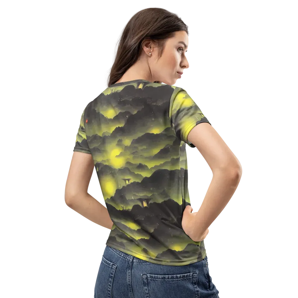 Spectral Isle on Women's Crew Neck T-Shirt — Back