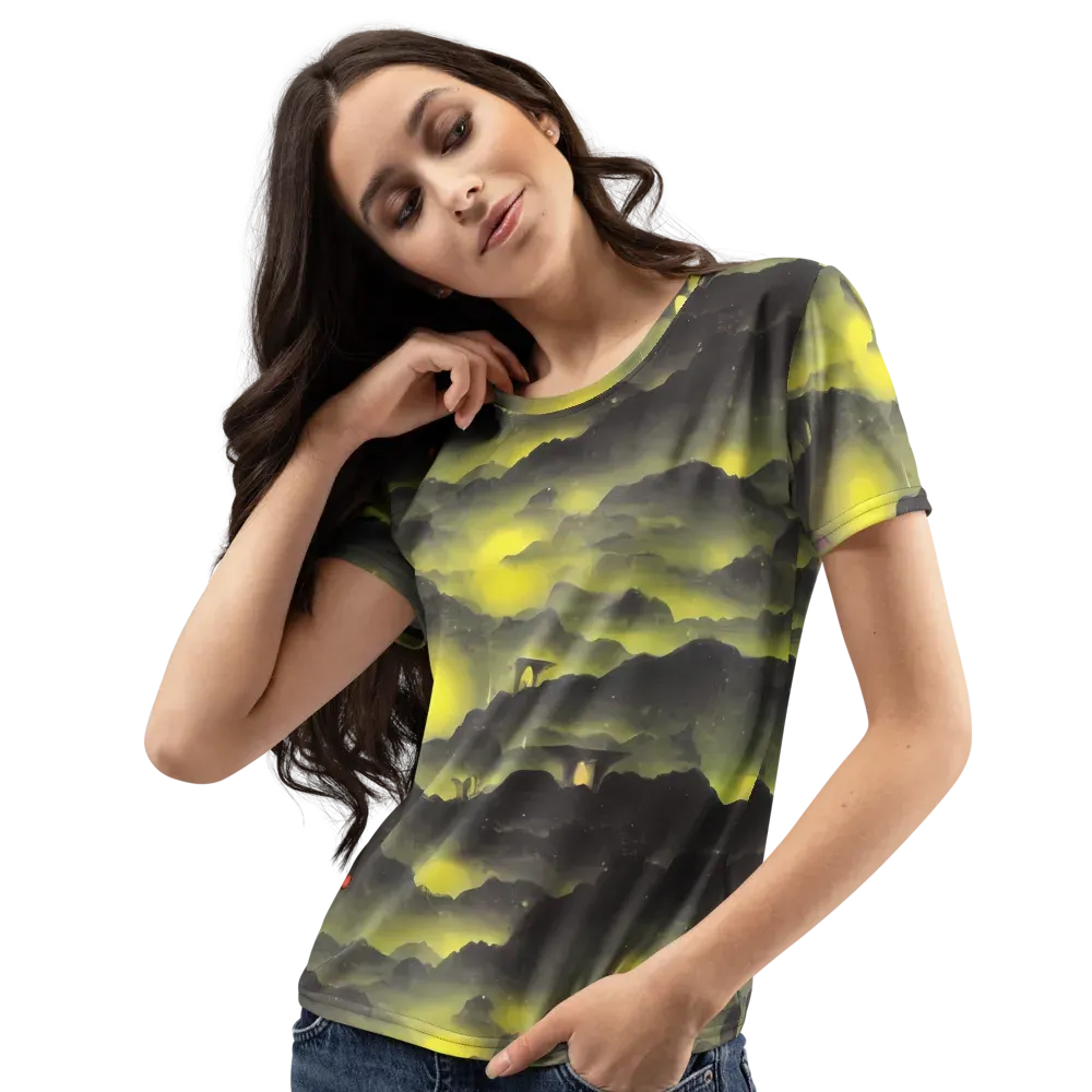 Spectral Isle on Women's Crew Neck T-Shirt — Left Front