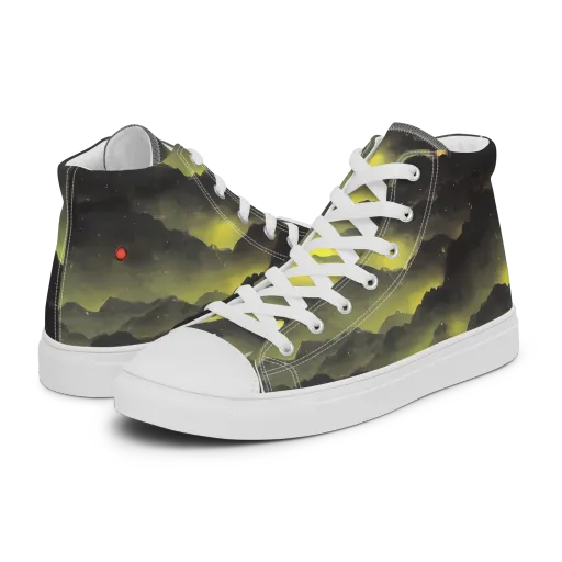 Spectral Isle on a Women's High Top Canvas Shoes