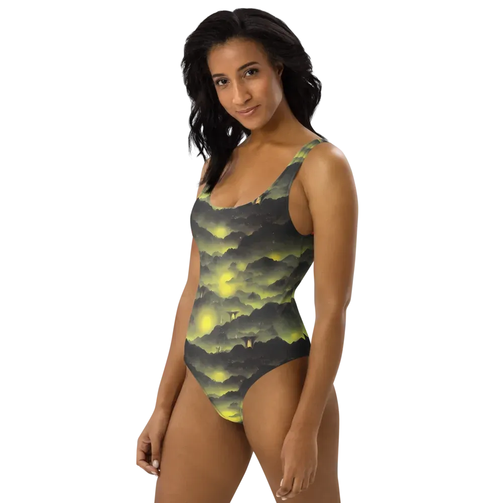 Spectral Isle on One-Piece Swimsuit — Left