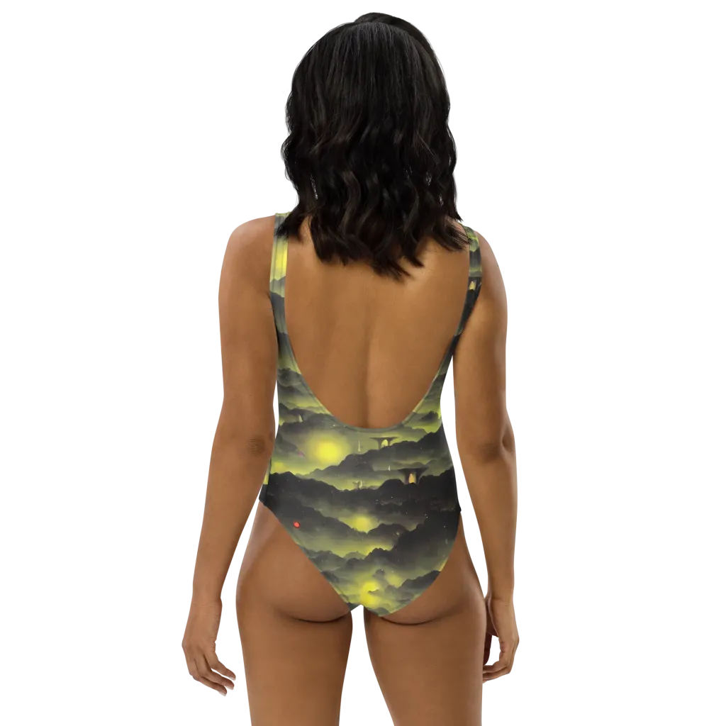 Spectral Isle on One-Piece Swimsuit — Back