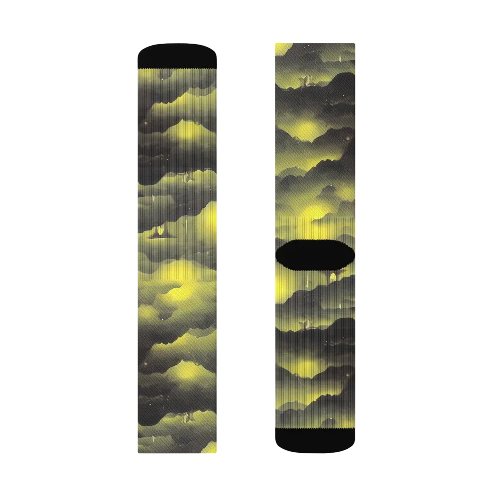 Spectral Isle on Socks — Left Sock
