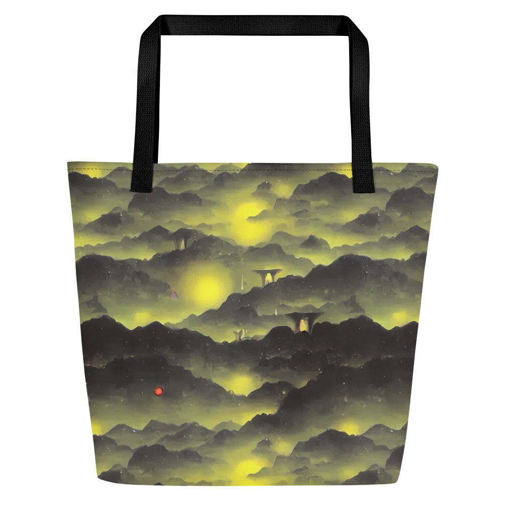 Spectral Isle on Large Tote Bag W/ Pocket — Front