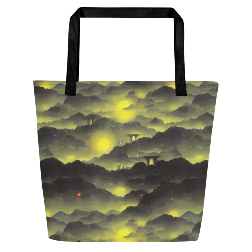 Spectral Isle on a Large Tote Bag W/ Pocket