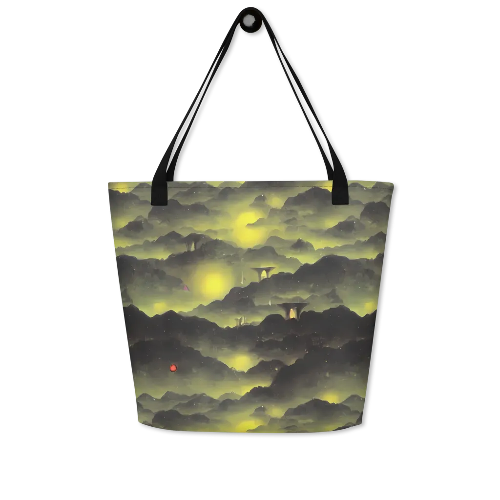 Spectral Isle on Large Tote Bag W/ Pocket — Front