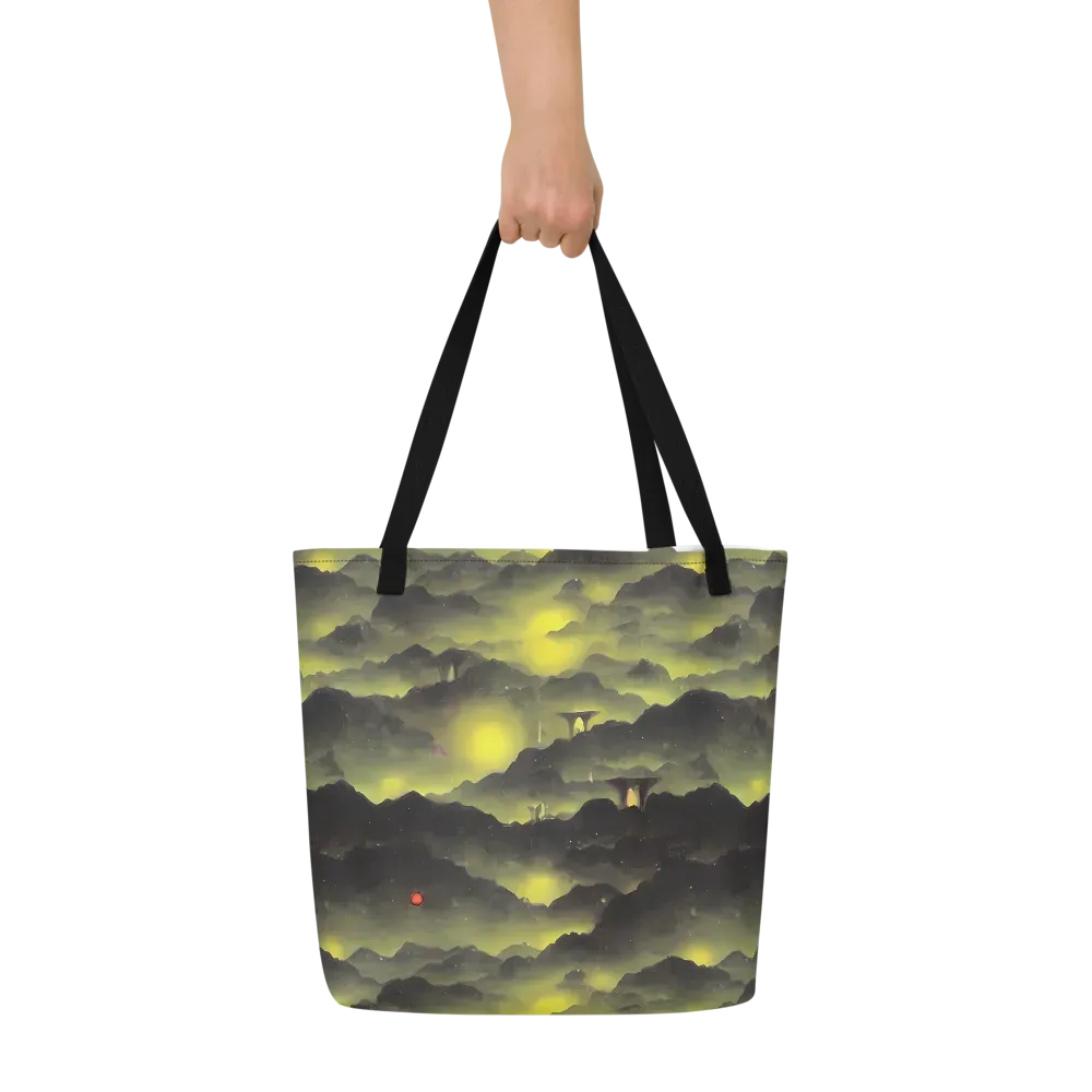 Spectral Isle on Large Tote Bag W/ Pocket — Front