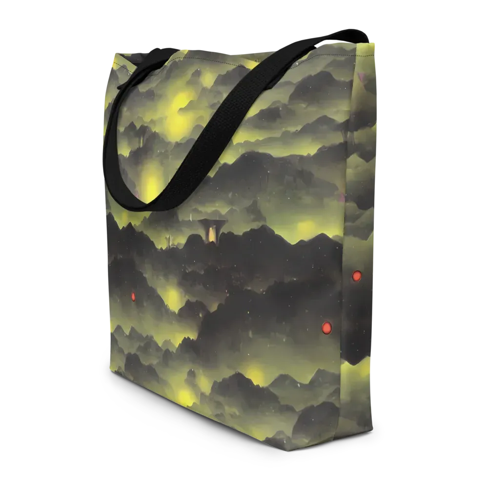 Spectral Isle on Large Tote Bag W/ Pocket — Front