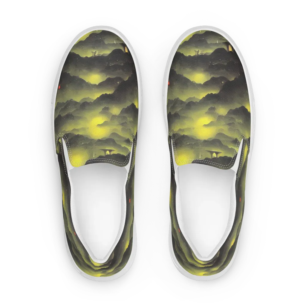 Spectral Isle on Women's Slip-On Canvas Shoes — Front