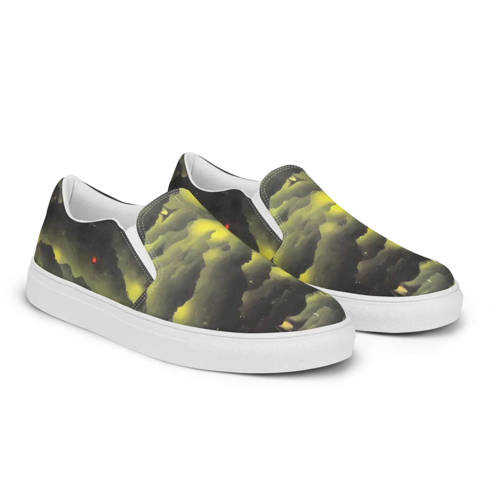 Spectral Isle on Women's Slip-On Canvas Shoes — Right Front