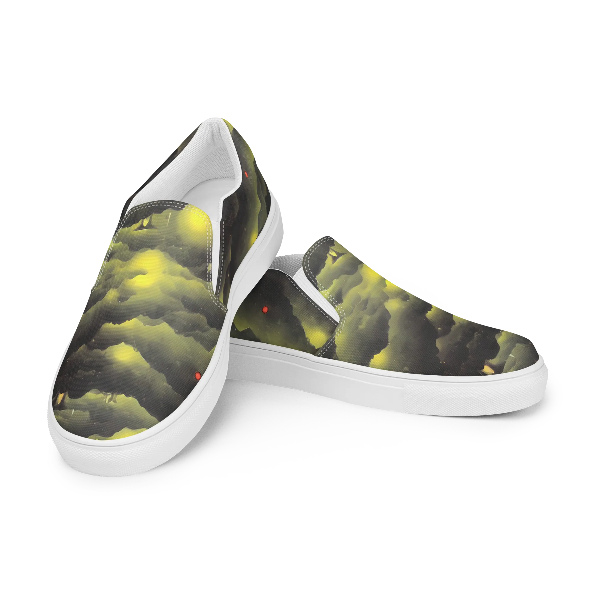 Spectral Isle on Women's Slip-On Canvas Shoes — Left Front