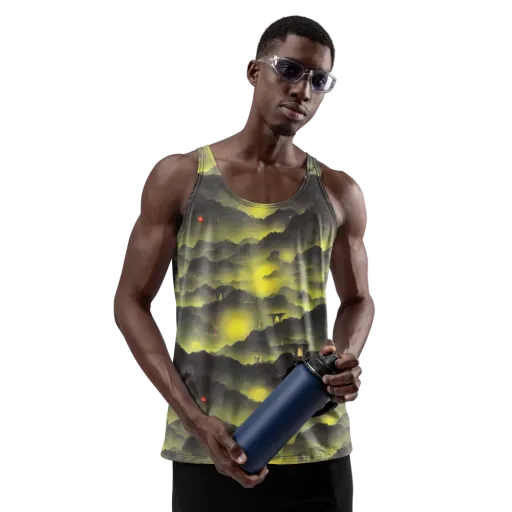 Spectral Isle on a Men's Tank Top