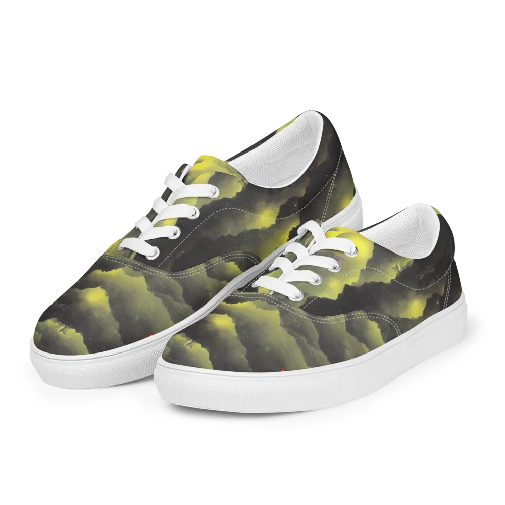 Spectral Isle on Men's Lace-Up Canvas Shoes — Left Front