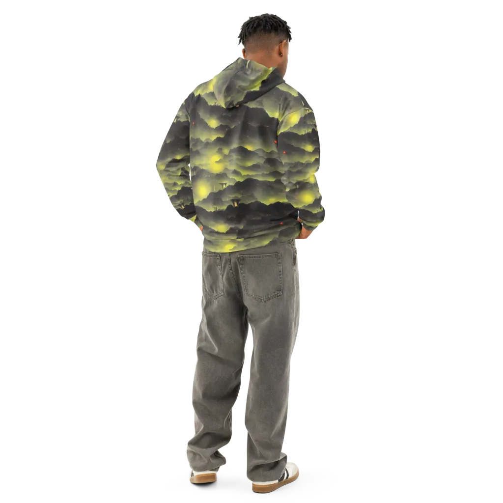 Spectral Isle on Cotton Hoodie — Back