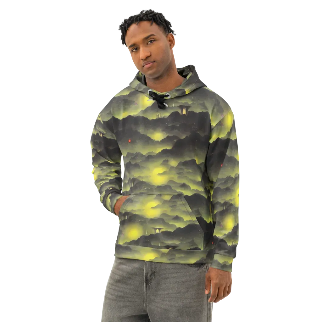 Spectral Isle on Cotton Hoodie — Left Front