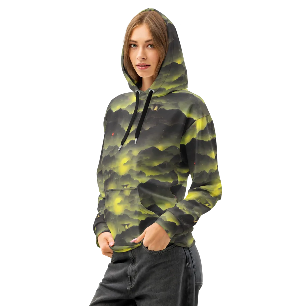 Spectral Isle on Cotton Hoodie — Left Front
