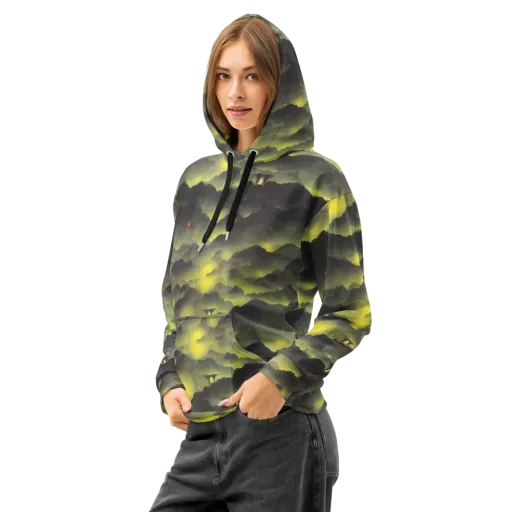 Spectral Isle on a Cotton Hoodie