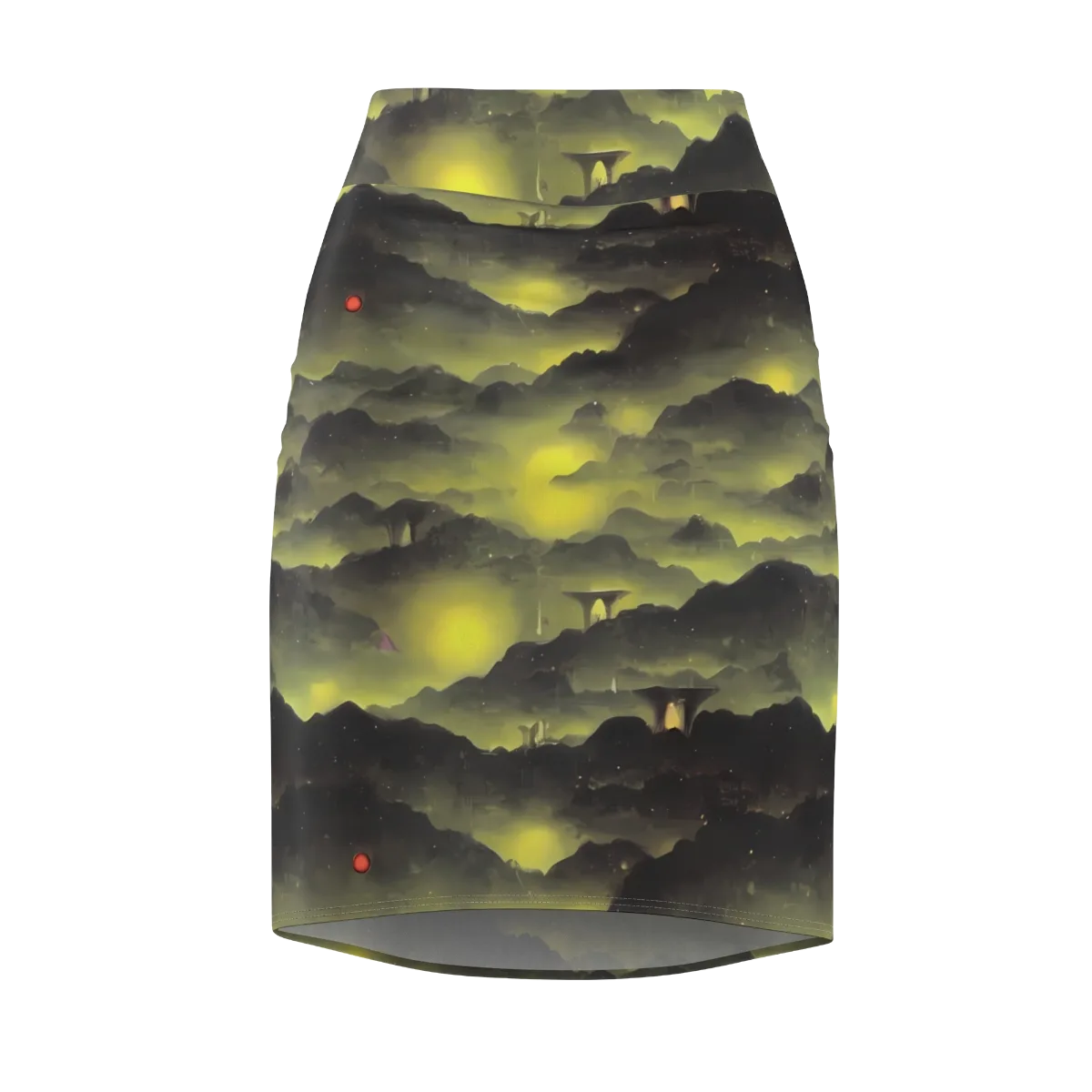 Spectral Isle on Pencil Skirt — Front