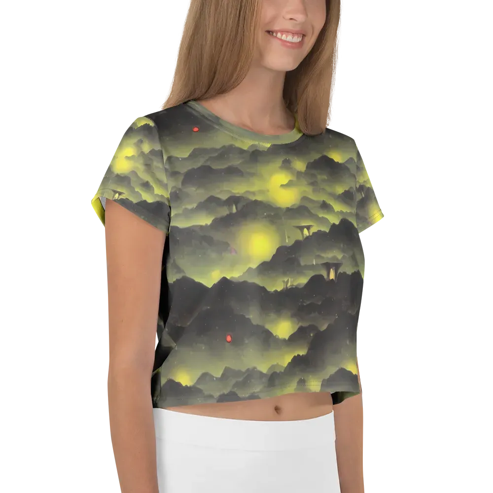 Spectral Isle on Crop Tee — Right