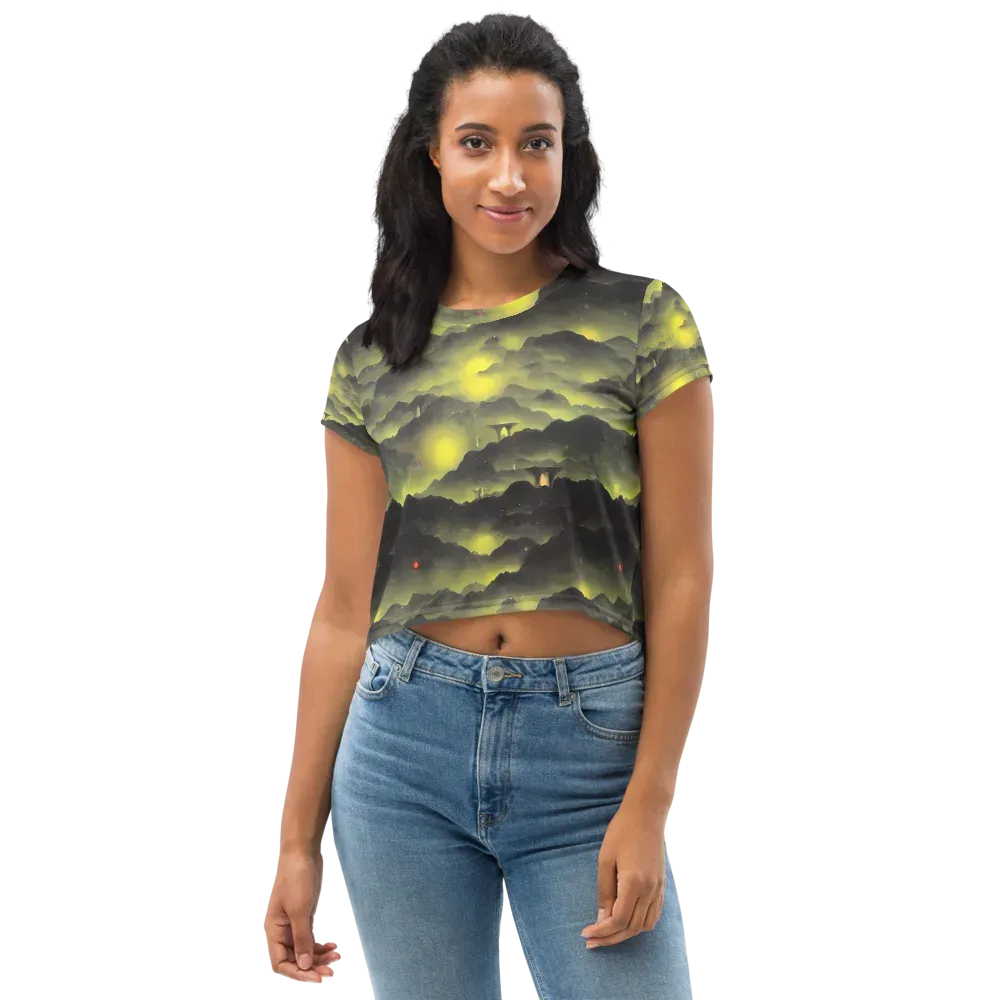 Spectral Isle on Crop Tee — Front