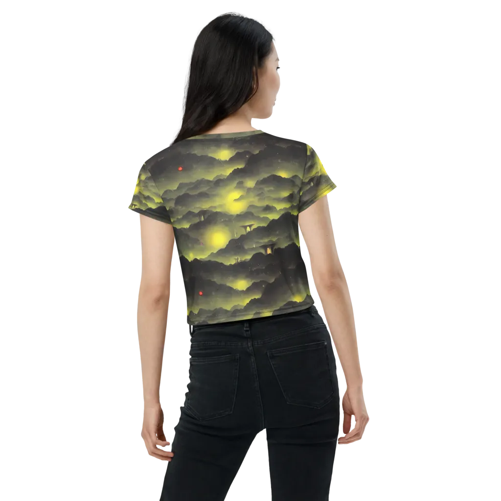 Spectral Isle on Crop Tee — Back