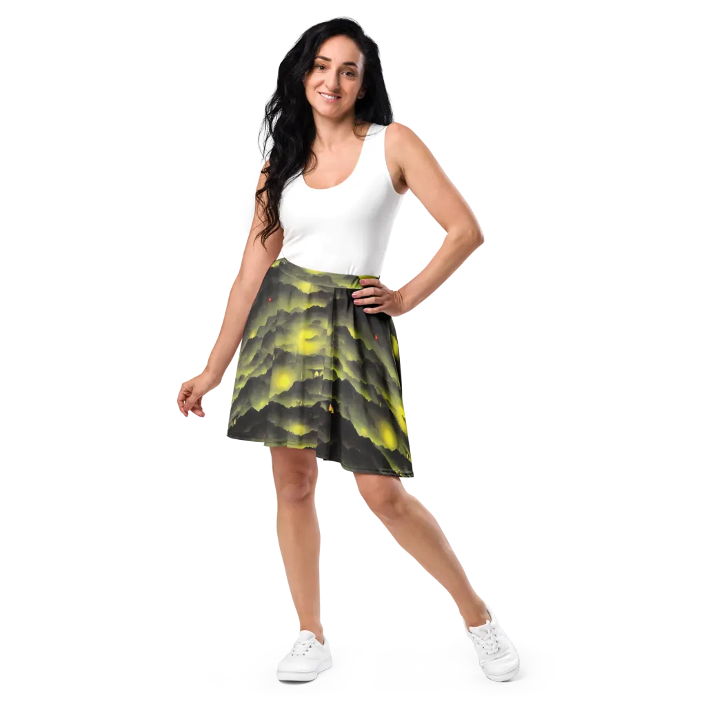 Spectral Isle on Skater Skirt — Front
