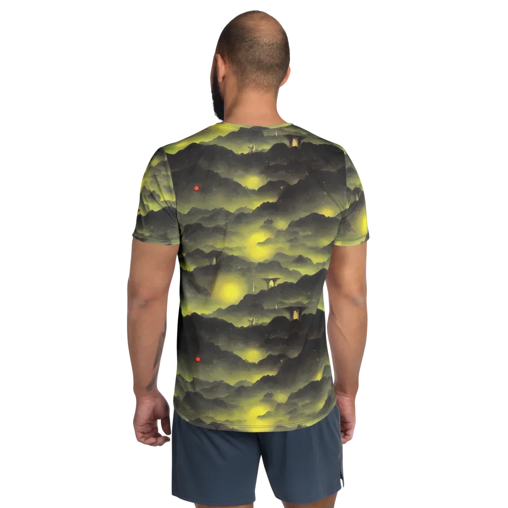 Spectral Isle on Men's Athletic T-Shirt — Back