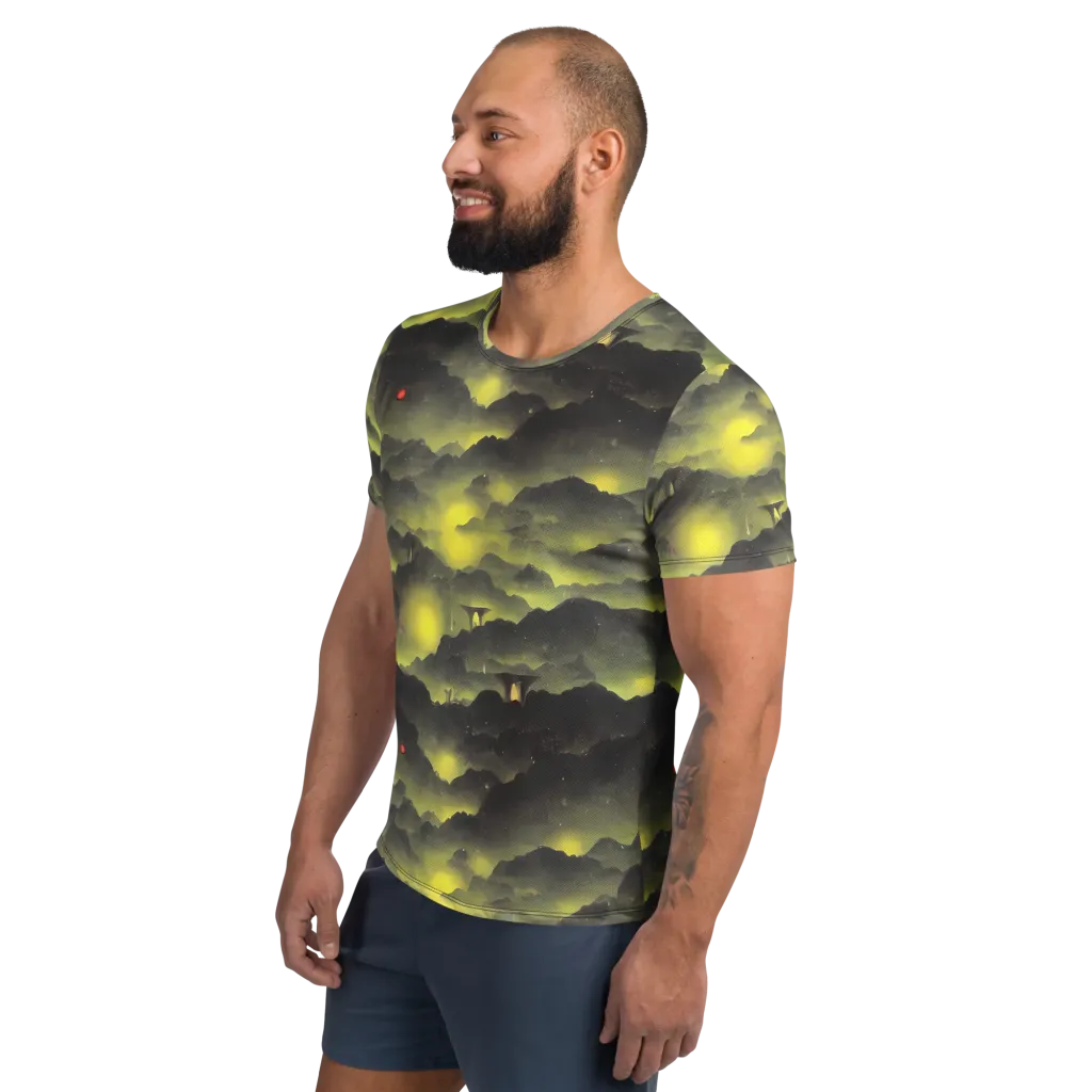 Spectral Isle on Men's Athletic T-Shirt — Left