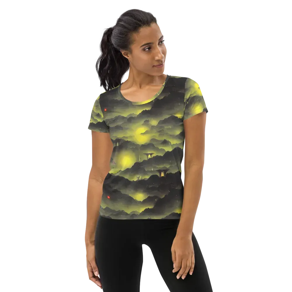 Spectral Isle on Women's Athletic T-Shirt — Front