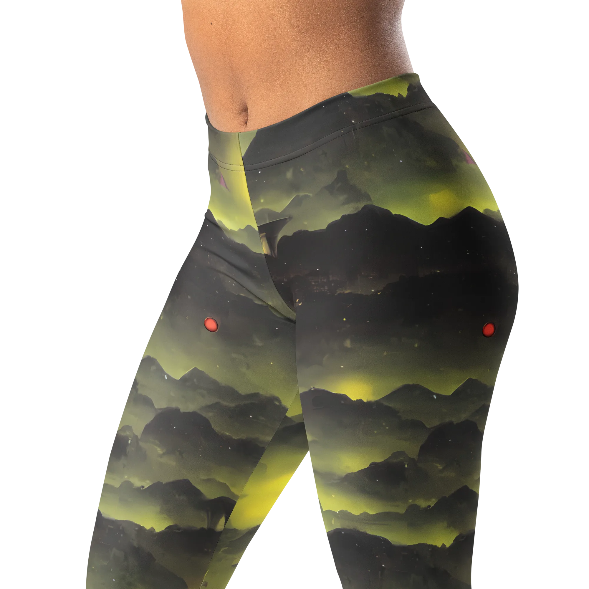 Spectral Isle on Leggings — Left Front
