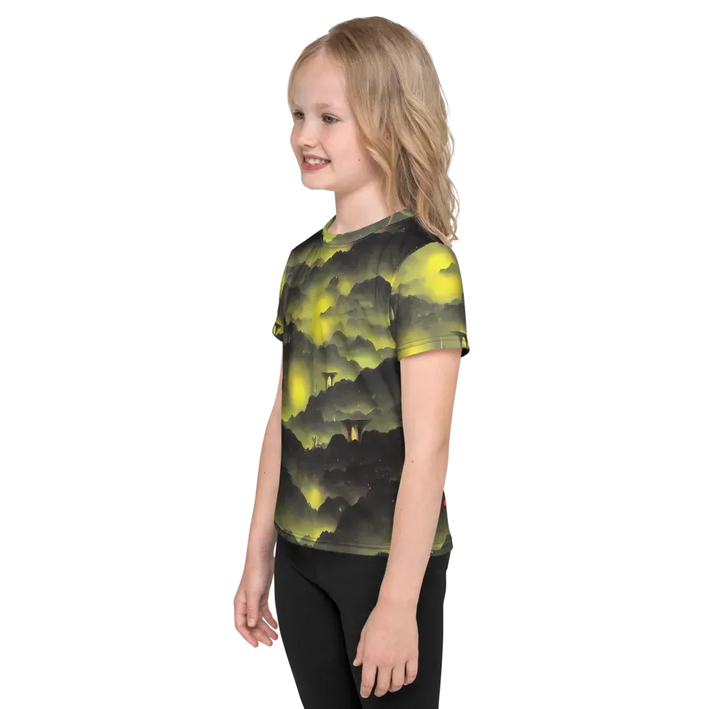 Spectral Isle on Kids Crew Neck T-Shirt — Left