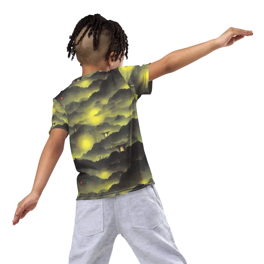 Spectral Isle on Kids Crew Neck T-Shirt — Back