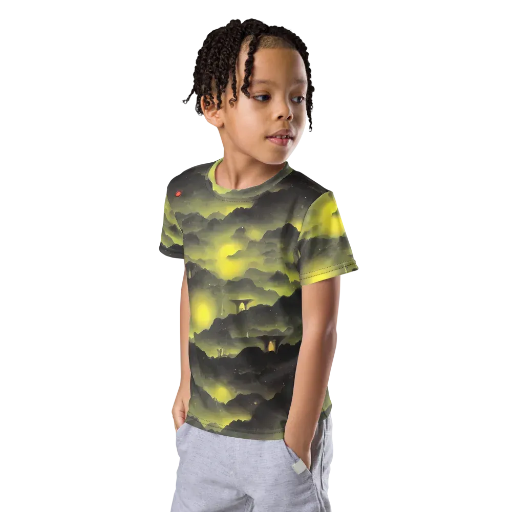 Spectral Isle on Kids Crew Neck T-Shirt — Left Front