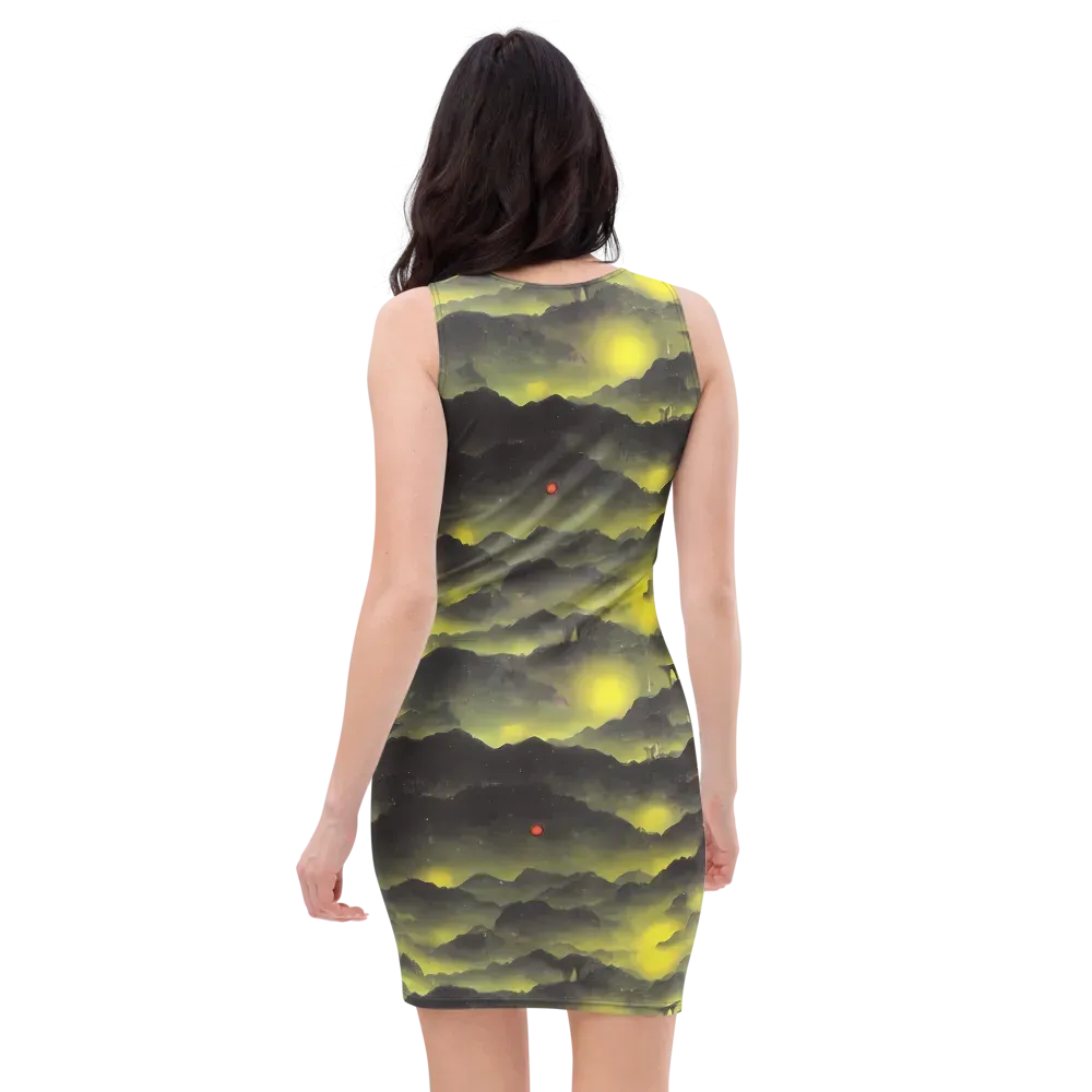 Spectral Isle on Bodycon Dress — Back