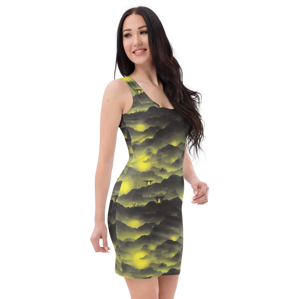Spectral Isle on Bodycon Dress — Right Front