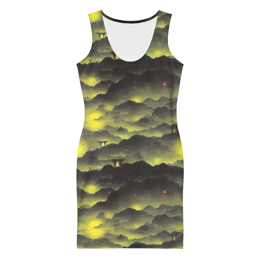 Spectral Isle on Bodycon Dress — Front