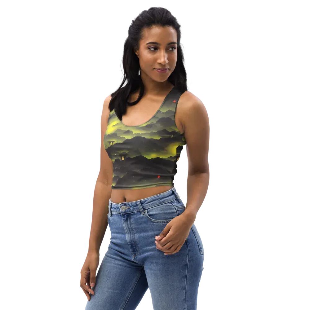 Spectral Isle on Crop Top — Left Front