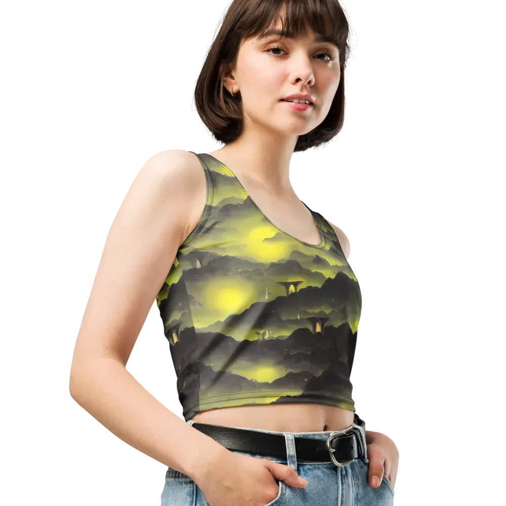 Spectral Isle on Crop Top — Right Front