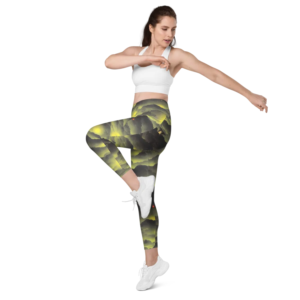 Spectral Isle on Leggings with Pockets — Left Front