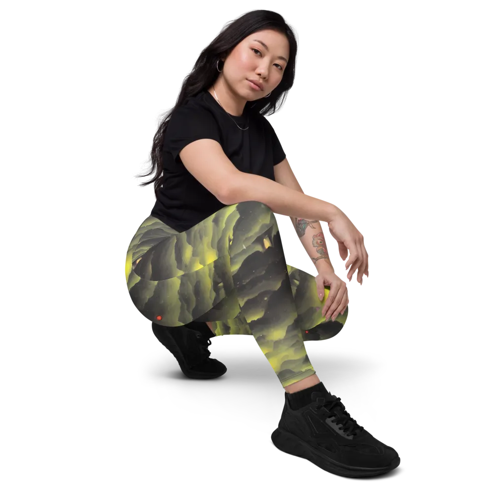 Spectral Isle on Leggings with Pockets — Right Front
